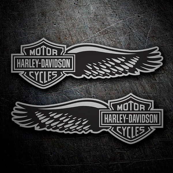 Autocollants: Seit d ailes Harley Davidson