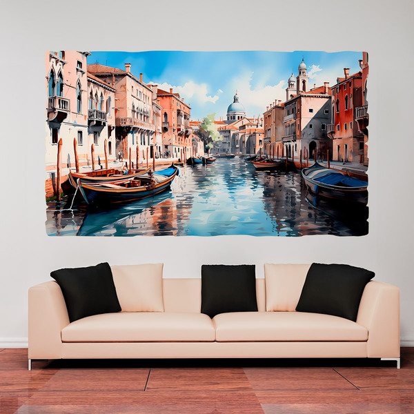 Stickers muraux: Canal de Venise