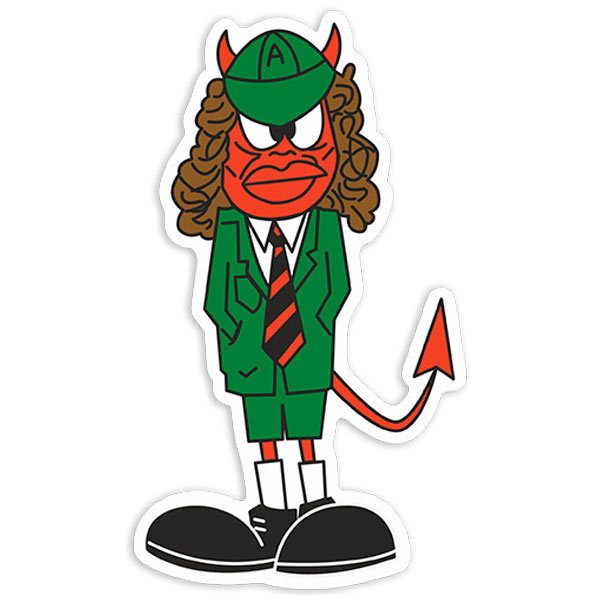 Autocollants: Caricature Angus Young