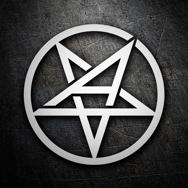 Autocollants: Logo Anthrax avec Pentacle Stylis&eacute;