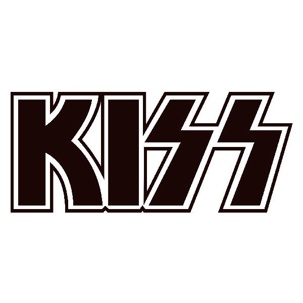 Autocollants: Logo Kiss en Forma Angular