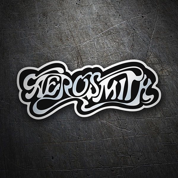 Autocollants: Logo Aerosmith en Tipograf&iacute;a Estilizada