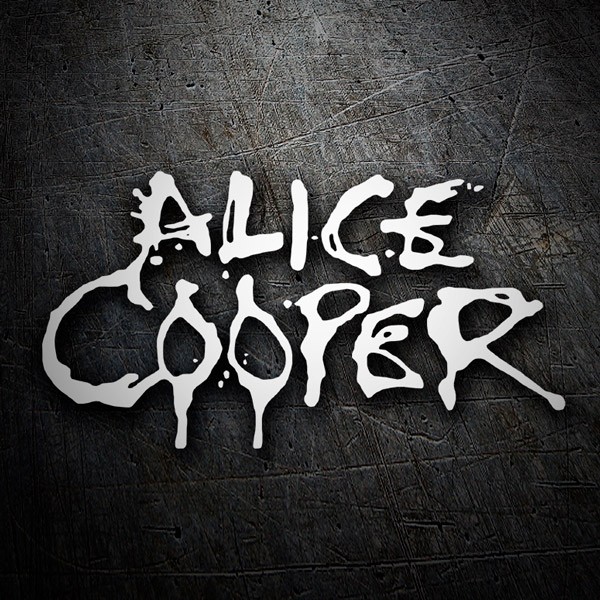 Autocollants: Logo Alice Cooper avec Typographie Stylis&eacute;e