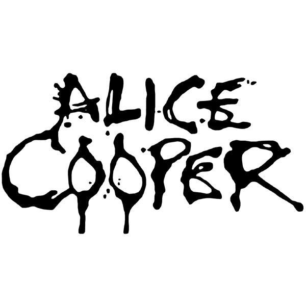 Autocollants: Logo Alice Cooper avec Typographie Stylis&eacute;e