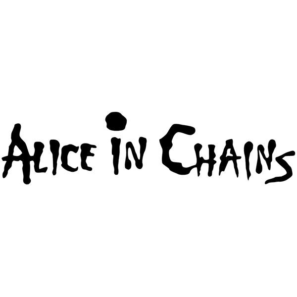 Autocollants: Nom ALICE IN CHAINS en Style Rock