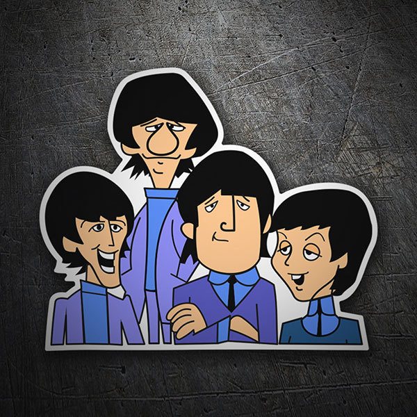 Autocollants: Beatles Anim&eacute;s
