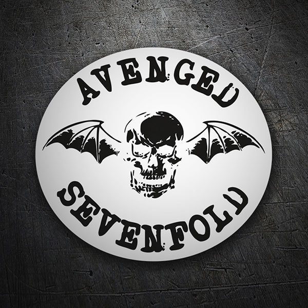 Autocollants: Avenged Sevenfold avec Calavera et Ailes de Chauve