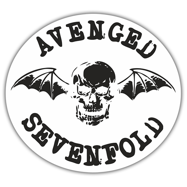 Autocollants: Avenged Sevenfold avec Calavera et Ailes de Chauve