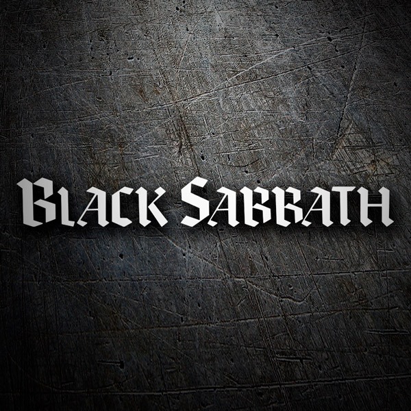 Autocollants: Logo Black Sabbath en Typographie Grasse