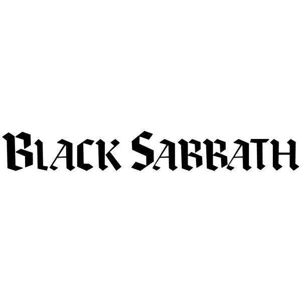Autocollants: Logo Black Sabbath en Typographie Grasse