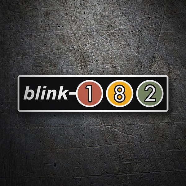 Autocollants: Blink 182 Retro 1