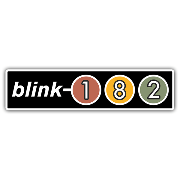 Autocollants: Blink 182 Retro