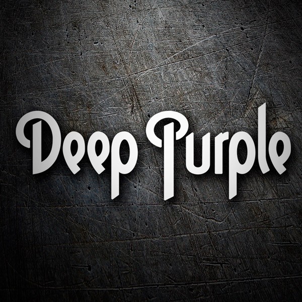 Autocollants: Deep Purple en Typographie Stylis&eacute;e