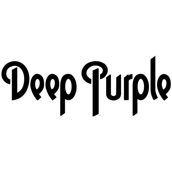 Autocollants: Deep Purple en Typographie Stylis&eacute;e