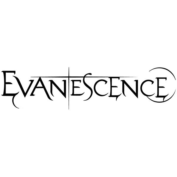 Autocollants: EVANESCENCE avec Typographie Stylis&eacute;e
