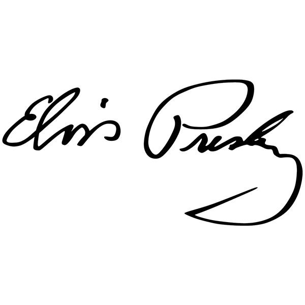 Autocollants: Elvis Presley Autographe