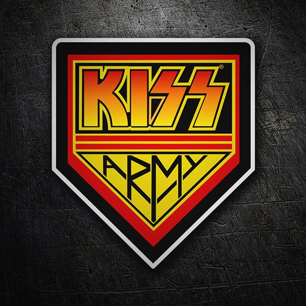 Autocollants: Emblème Kiss Army