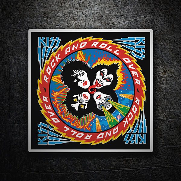 Autocollants: Kiss Rock and Roll Over