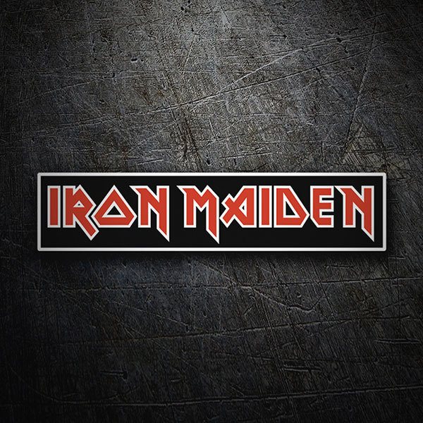 Autocollants: Iron Maiden Rouge