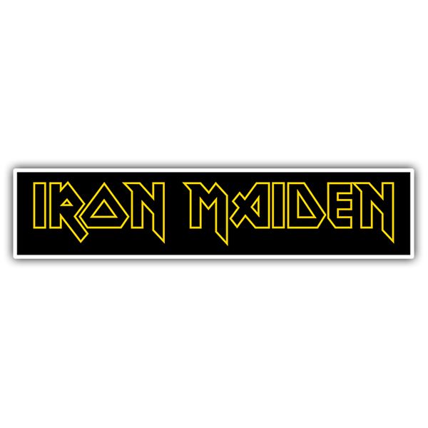 Autocollants: Iron Maiden Jaune