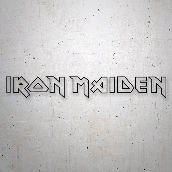 Autocollants: Logo Iron Maiden en Texte Plat