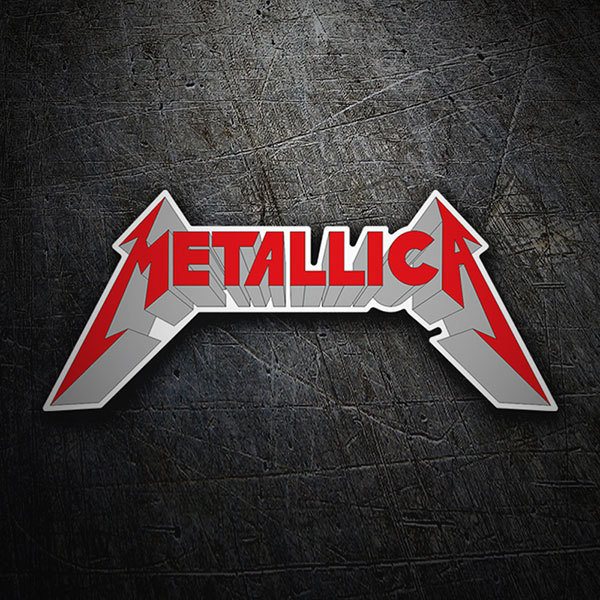 Autocollants: Logotipo Metallica avec Lettres Angulaires