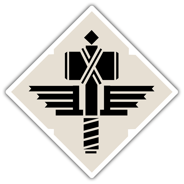 Autocollants: Manowar Shield