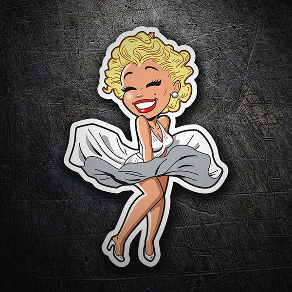 Autocollants: Marilyn Monroe Cartoon 1
