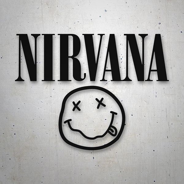 Autocollants: Nirvana et Smiley Ivre
