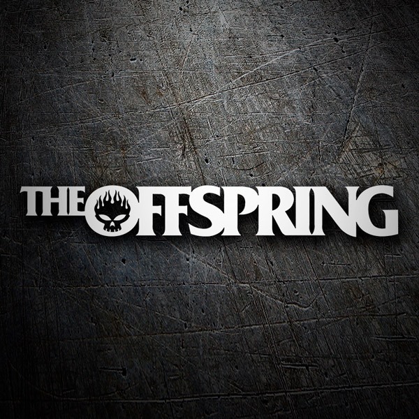Autocollants: Logo The Offspring avec Calavera et Flammes