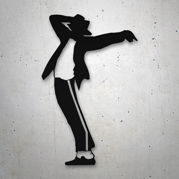 Autocollants: Silueta de Michael Jackson Bailando - Billie Jean