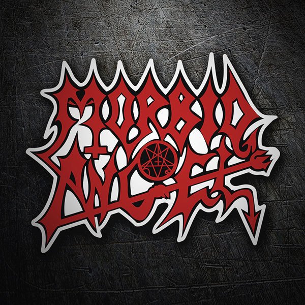 Autocollants: Morbid Angel Rouge