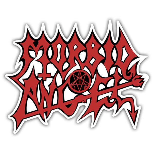 Autocollants: Morbid Angel Rouge