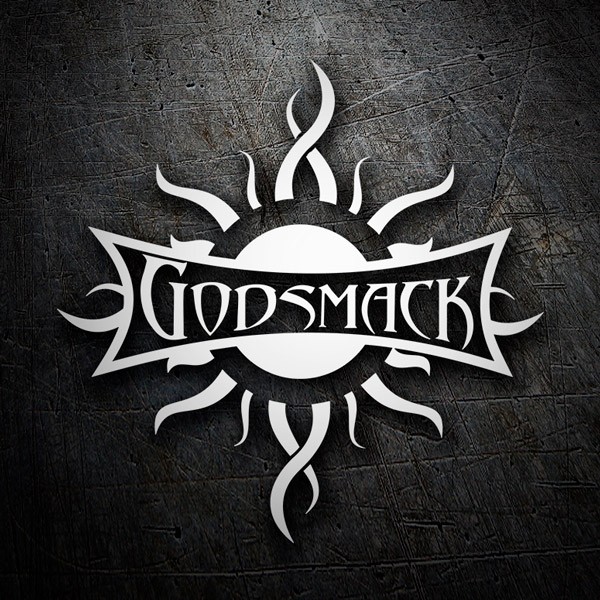 Autocollants: Logo Godsmack avec Effet Circulaire et Rayons