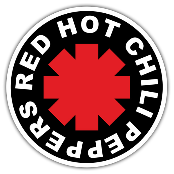 Autocollants: Red Hot Chili Peppers Noir