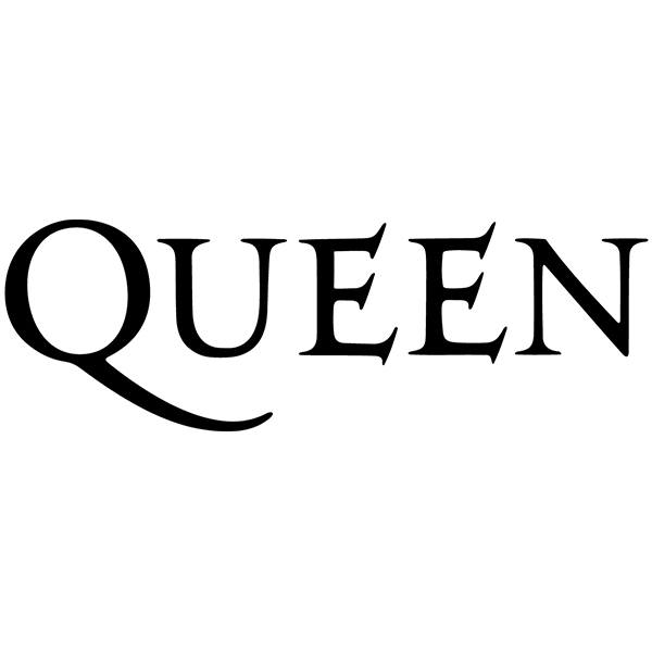 Autocollants: Logo de Queen en Estilo Musical