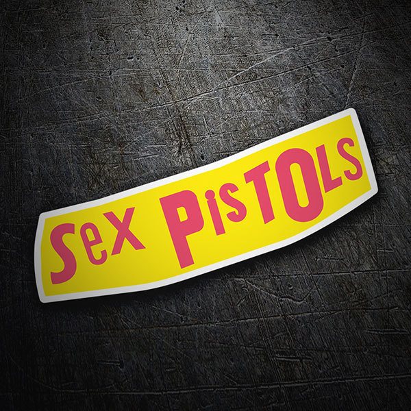 Autocollants: Logo Sex Pistols en Lettres Audacieuses