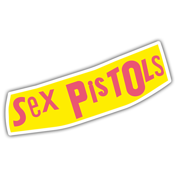 Autocollants: Logo Sex Pistols en Lettres Audacieuses