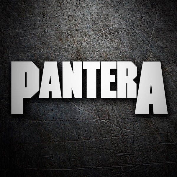 Autocollants: Logotype Pantera avec Texte Centr&eacute;