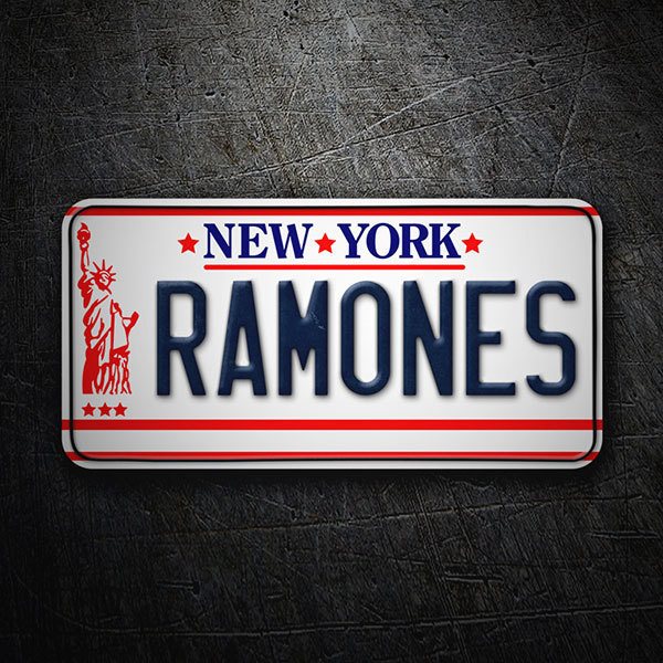 Autocollants: Ramones Plaque d'immatriculation