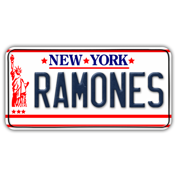 Autocollants: Ramones Plaque d'immatriculation