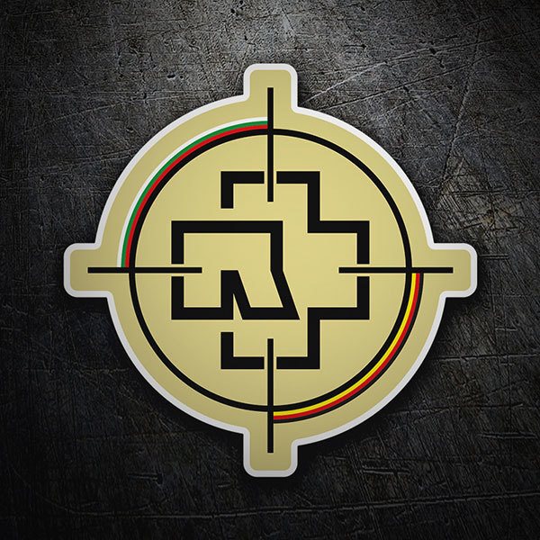 Autocollants: Rammstein pointage avec Cruz Abstracta