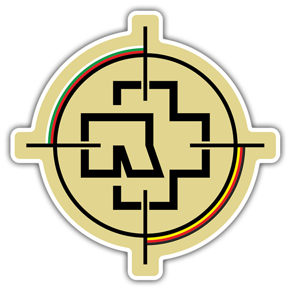 Autocollants: Rammstein pointage avec Cruz Abstracta