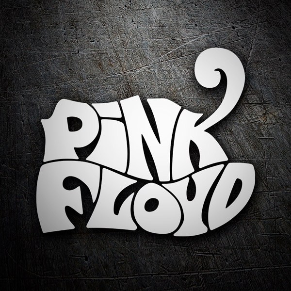 Autocollants: Logo Pink Floyd en Estilo Psych&eacute;d&eacute;lique