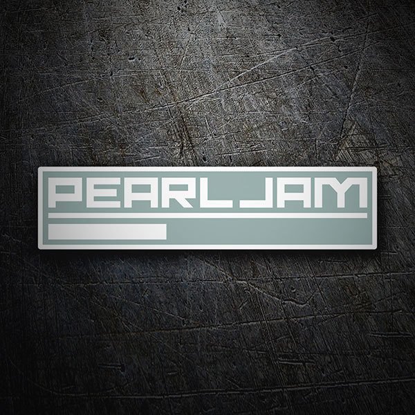 Autocollants: Logo Pearl Jam avec Ligne Inf&eacute;rieure