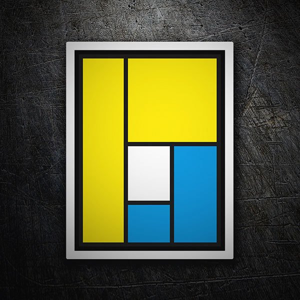 Autocollants: Logo Pearl Jam avec Formes G&eacute;om&eacute;triques