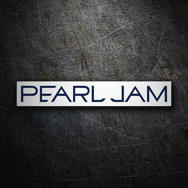 Autocollants: Logo Pearl Jam en Estilo Retro