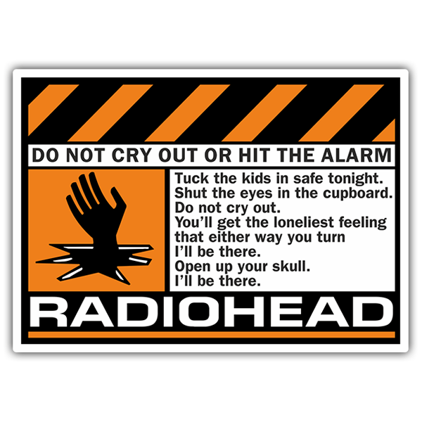Autocollants: Radiohead - Do Not Cry 0