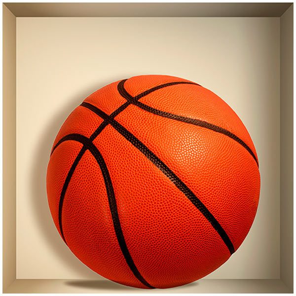 Stickers muraux: Balle de basket-ball niche