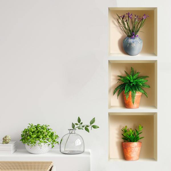 Stickers muraux: Niche Plantes